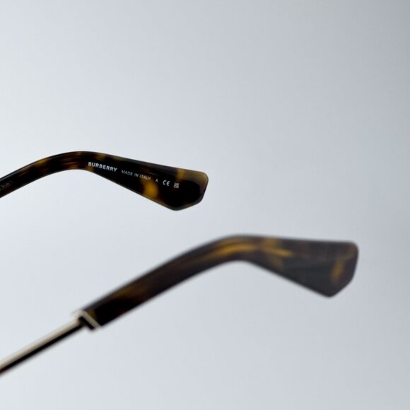 Burberry BE3151 110987 BRAND NEW Sunglasses Gold Dark Grey Pilot Unisex - Picture 9 of 11